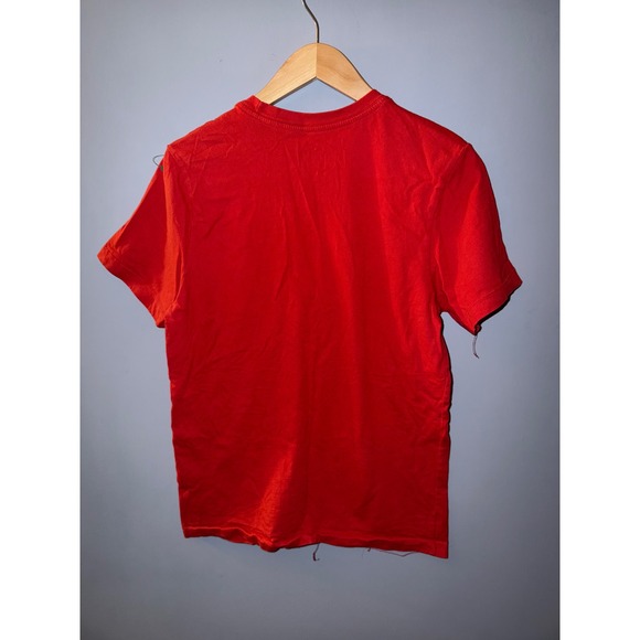 Nike Air Mens Small Red Short Sleeve T-Shirt Graphic Logo Crew Neck Tee - Picture 4 of 5